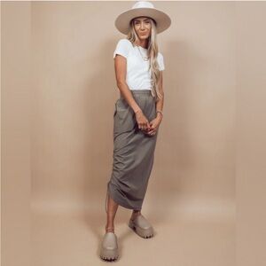 Shop Stevie - Oaklyn Cargo Maxi Skirt